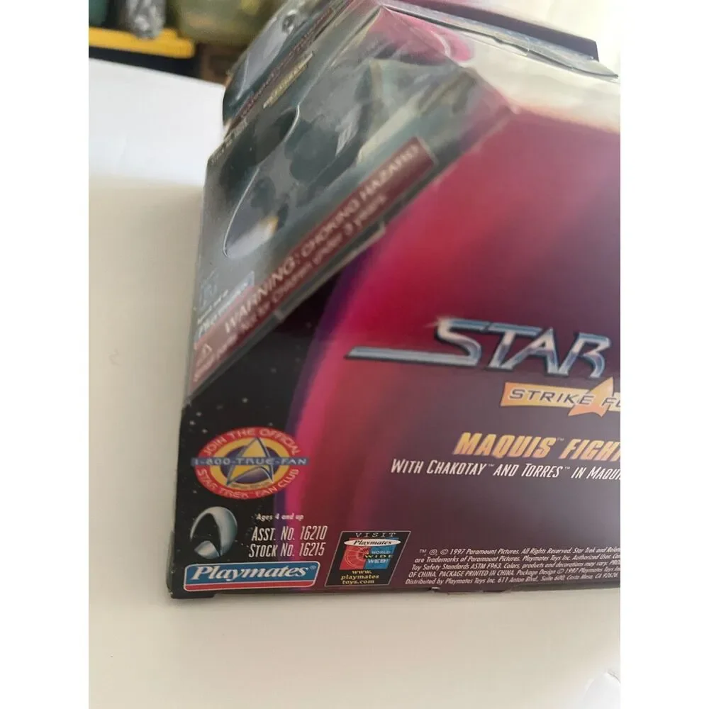 Star Trek Strike Force Lot Of 2 Boxed Ships Playmates Vintage Display Cardassian